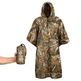 Arcturus Lightweight Waterproof Rain Poncho - Realtree Edge