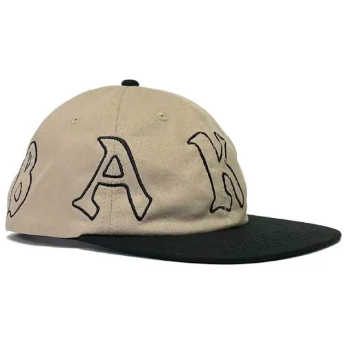 Baker Wrapped Snapback Hat - Khaki/Black