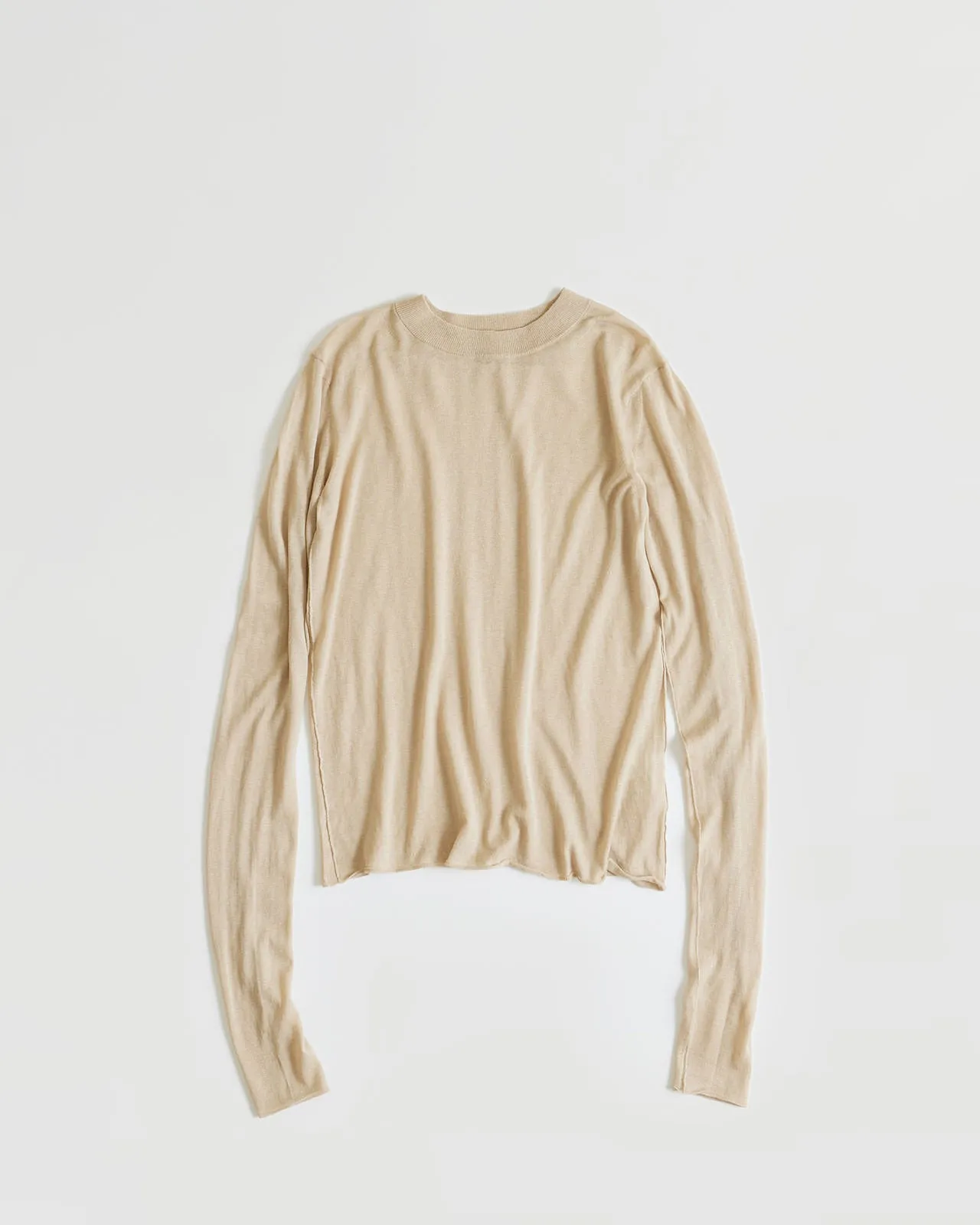 COTTON CASHMERE SHEER KNIT