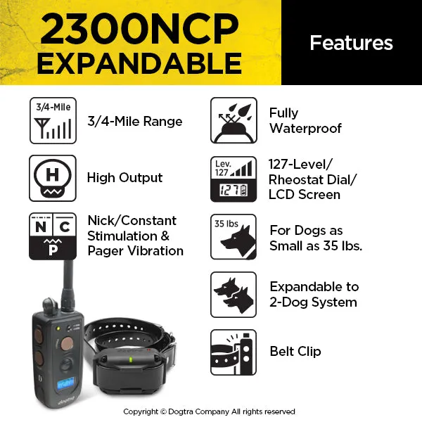 Dogtra 2300NCP Dog Advanced 3/4 Mile Remote Trainer