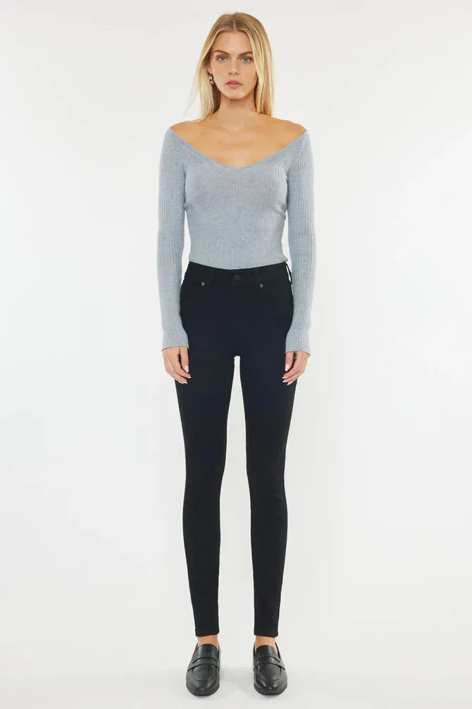 Kancan - DESTINY HIGH RISE SUPER SKINNY JEANS - KC7085HTBK- ST