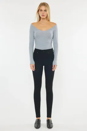 Kancan - DESTINY HIGH RISE SUPER SKINNY JEANS - KC7085HTBK- ST