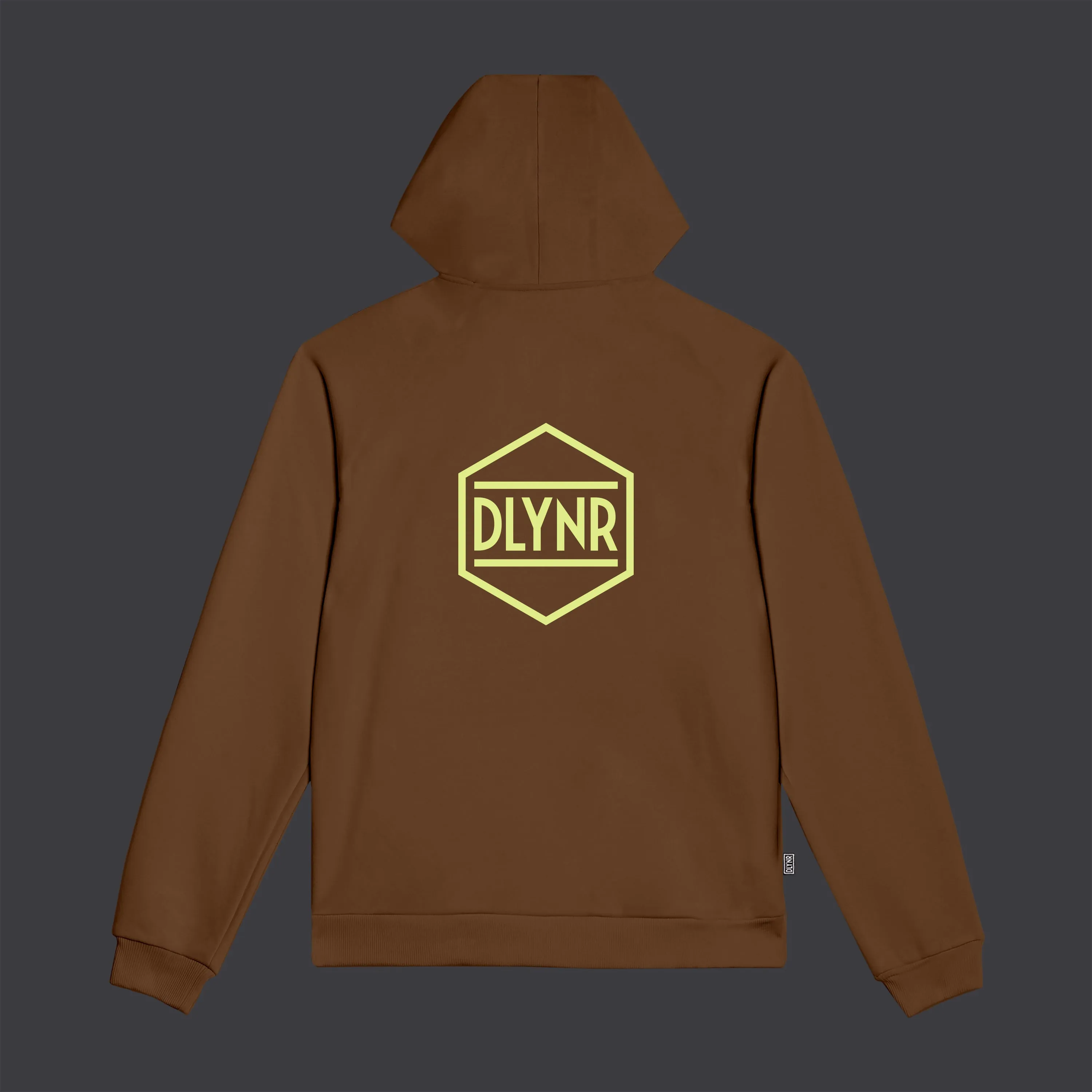 Logo Back Hoodie Brown