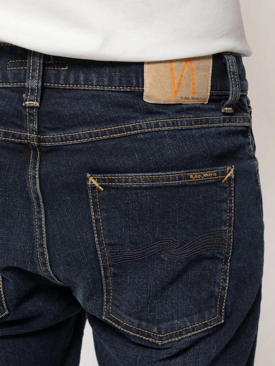 Nudie Jeans Lean Dean - Slim Tapered Fit Organic Jeans - New Ink Blue