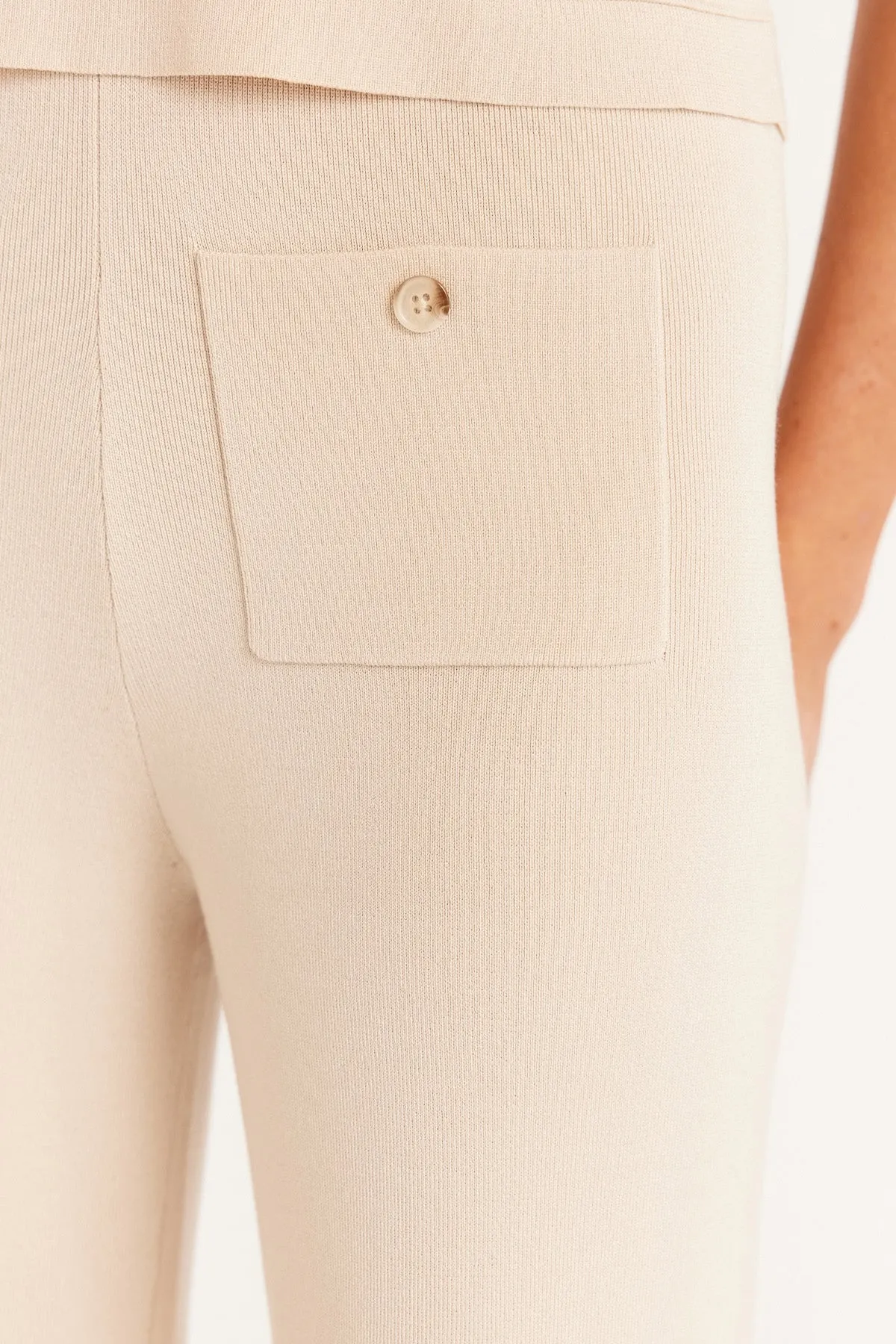 Rome Knit Pant - Ecru