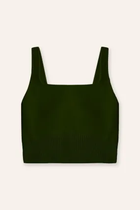 ROSEMARY jersey knit top (Olive)
