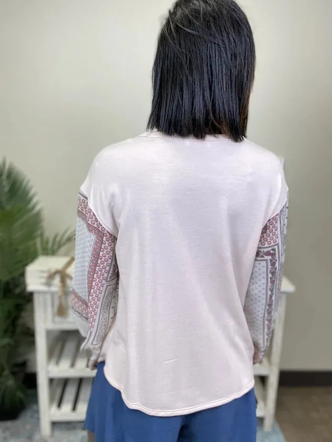 You Make Me Blush Long Sleeve Top